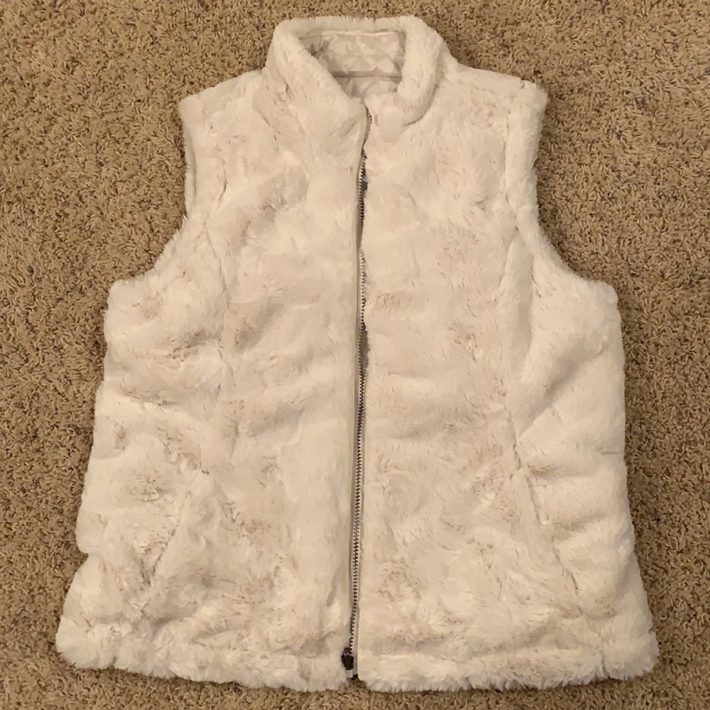Women’s Fleece Vest - White - Medium